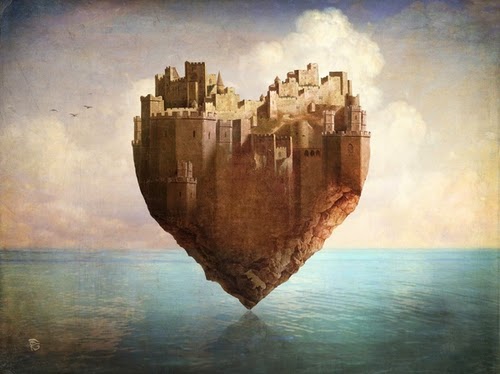 12-My-Heart-is-my-Castle-Christian-Schloevery-Surreal-Paintings-Balance-of-Mind-and-Heart-www-designstack-co