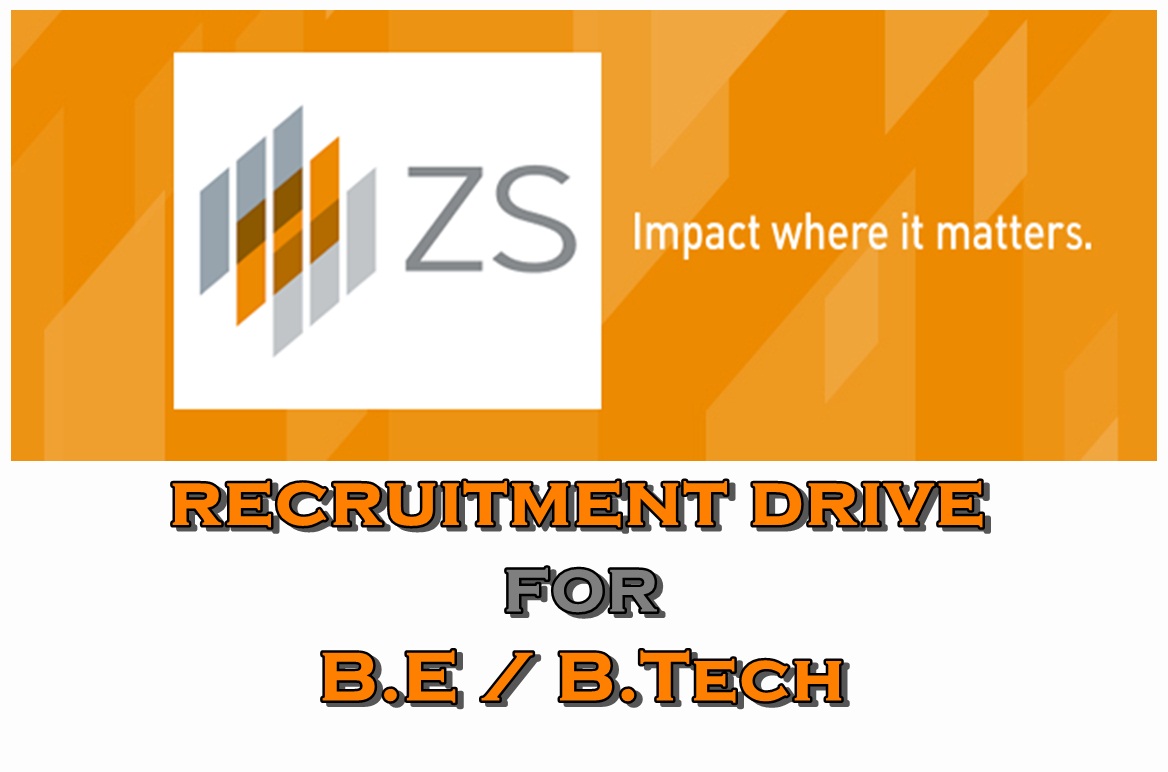ZS ASSOCIATES RECRUITMENT 2017 SOFTWARE ENGINEER B.E/B.TECH PUNE