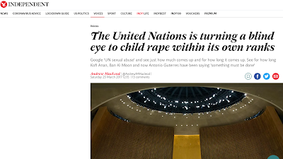 Child sexual abuse by UN peacekeepers