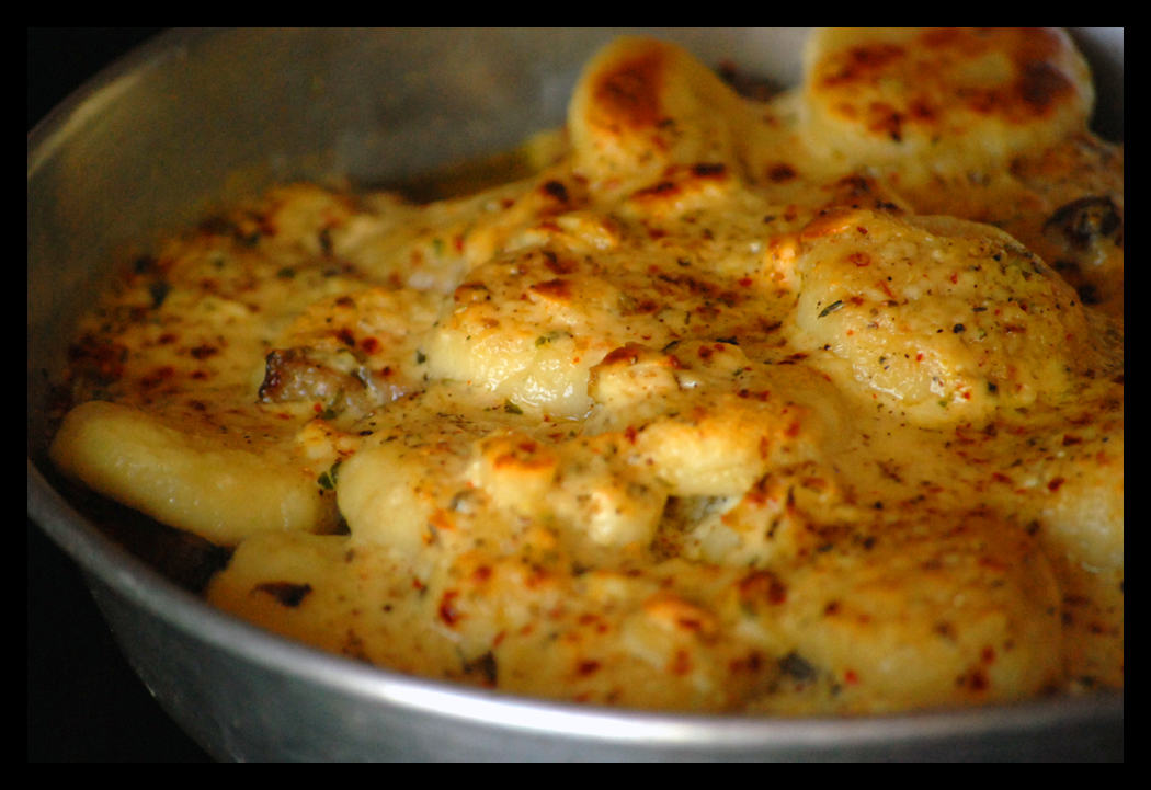 Roz Ka Khana Gnocchi with Cream Cheese Sauce