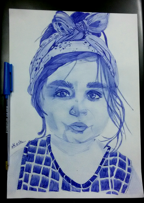 رسم مع خطوات للرسامة مروة من العراق رسم بالرصاص Drawing Pencil