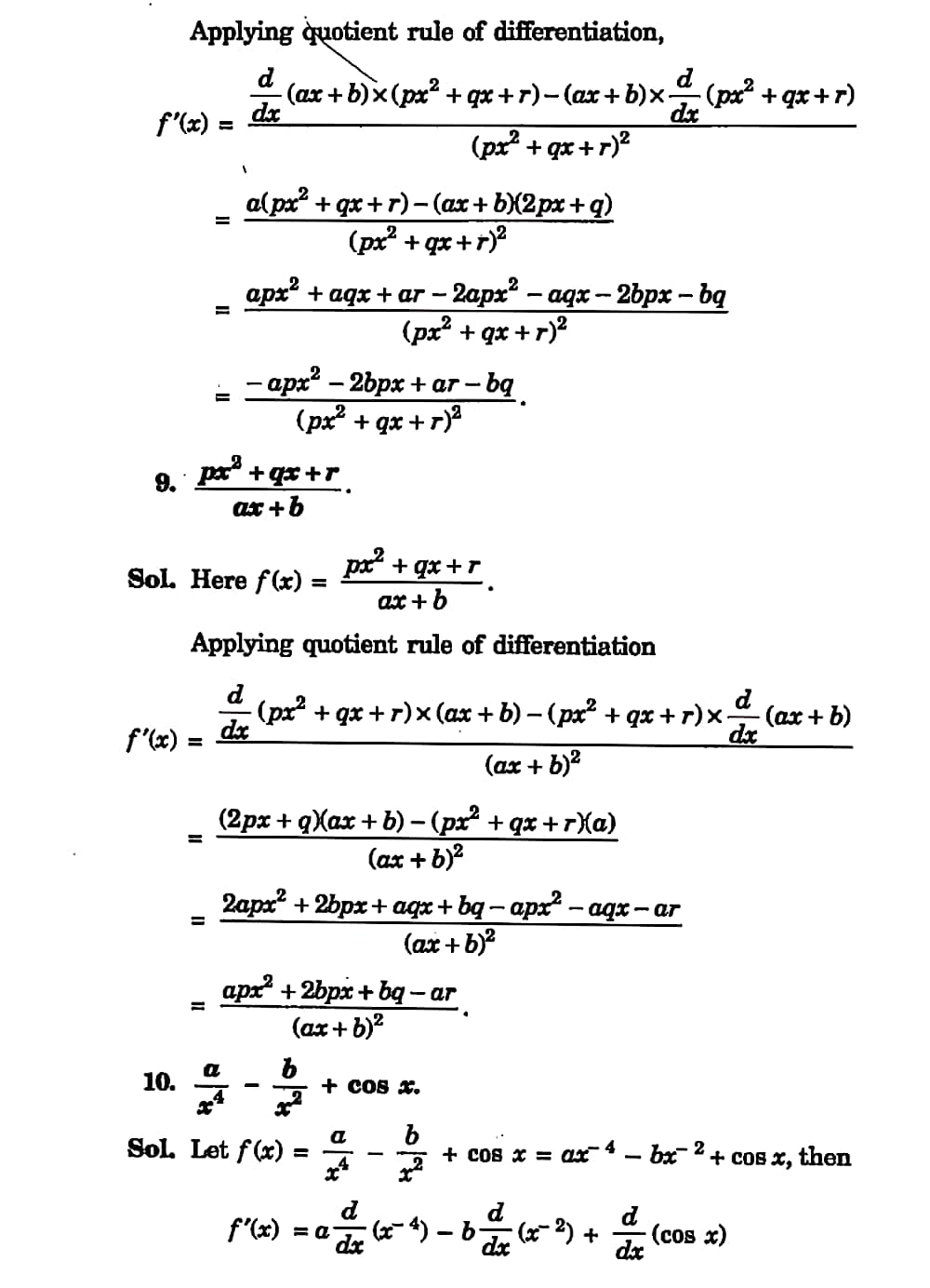 Limits and derivatives class 11 math Studypur