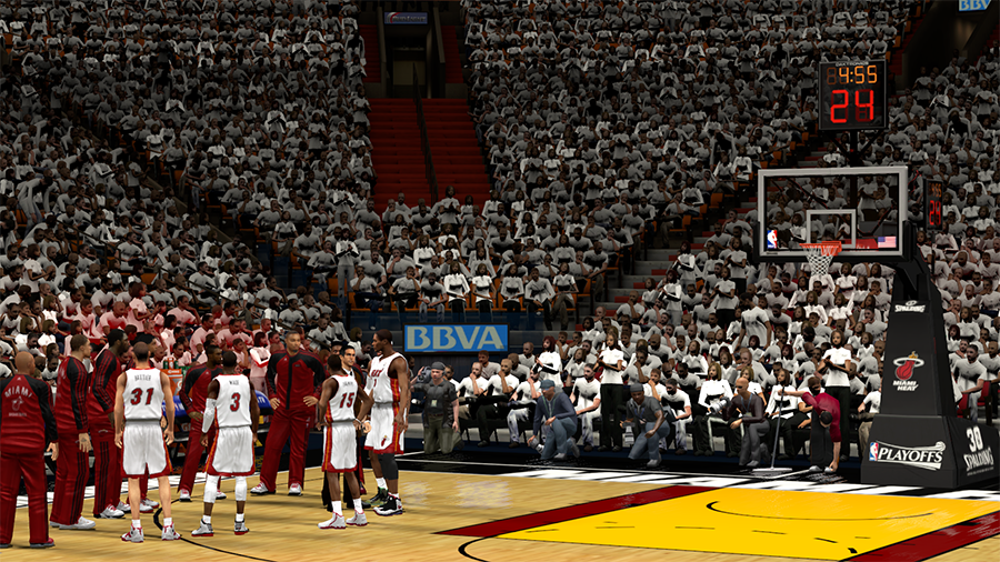 NBA 2K14 Miami Heat Playoffs Crowd Patch