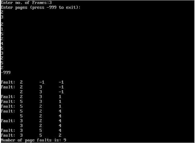 World of C Programming: FIFO page replacement algorithm
