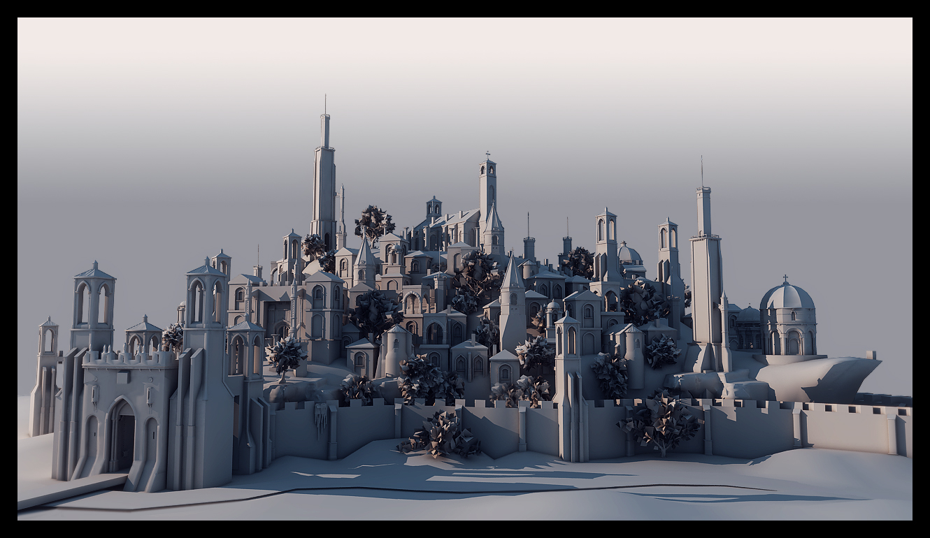 Encho Enchev CG artist and designer: medieval castle
