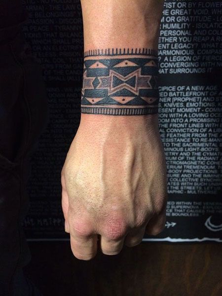 Wrist Cuff Tattoo