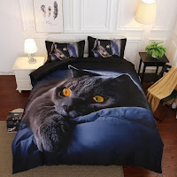 ropa de cama para los amantes de los gatos