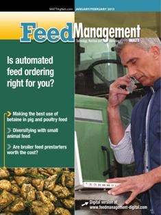 Feed Management. Technology, nutrition and marketing 2013-01 - January & February 2013 | TRUE PDF | Bimestrale | Professionisti | Distribuzione | Tecnologia | Mangimi
Feed Management reaches professionals who utilize it as their technology, mill management and nutrition resource for the North American feed industry. Well-balanced and comprehensive editorial content appeals to the unique business needs of feed mill operators, formulators, nutritionists and veterinarians alike.
Uniquely focused on North American feed manufacturing, Feed Management is a valuable education resource for readers. Each issue covers the latest developments in animal feed formulation, nutrition, ingredients, technology and management.