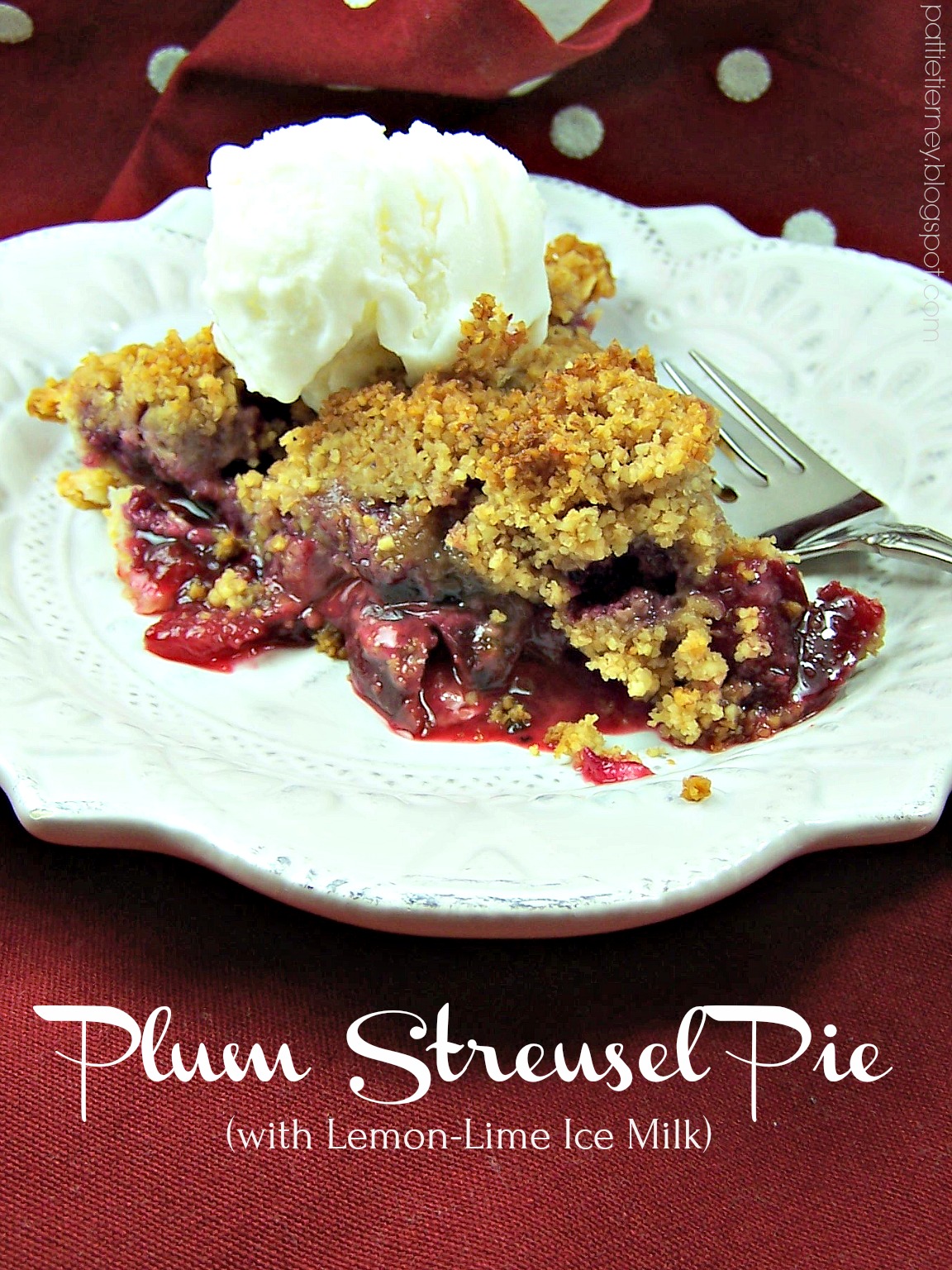 OllaPodrida Plum Streusel Pie