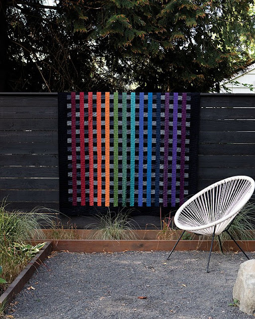 Busy Hands Quilts Woven Threads Quilt Pattern A Twin Size Rainbow on