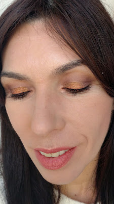 look naranja ojos cerrados Paleta Evening mode de Effect 08