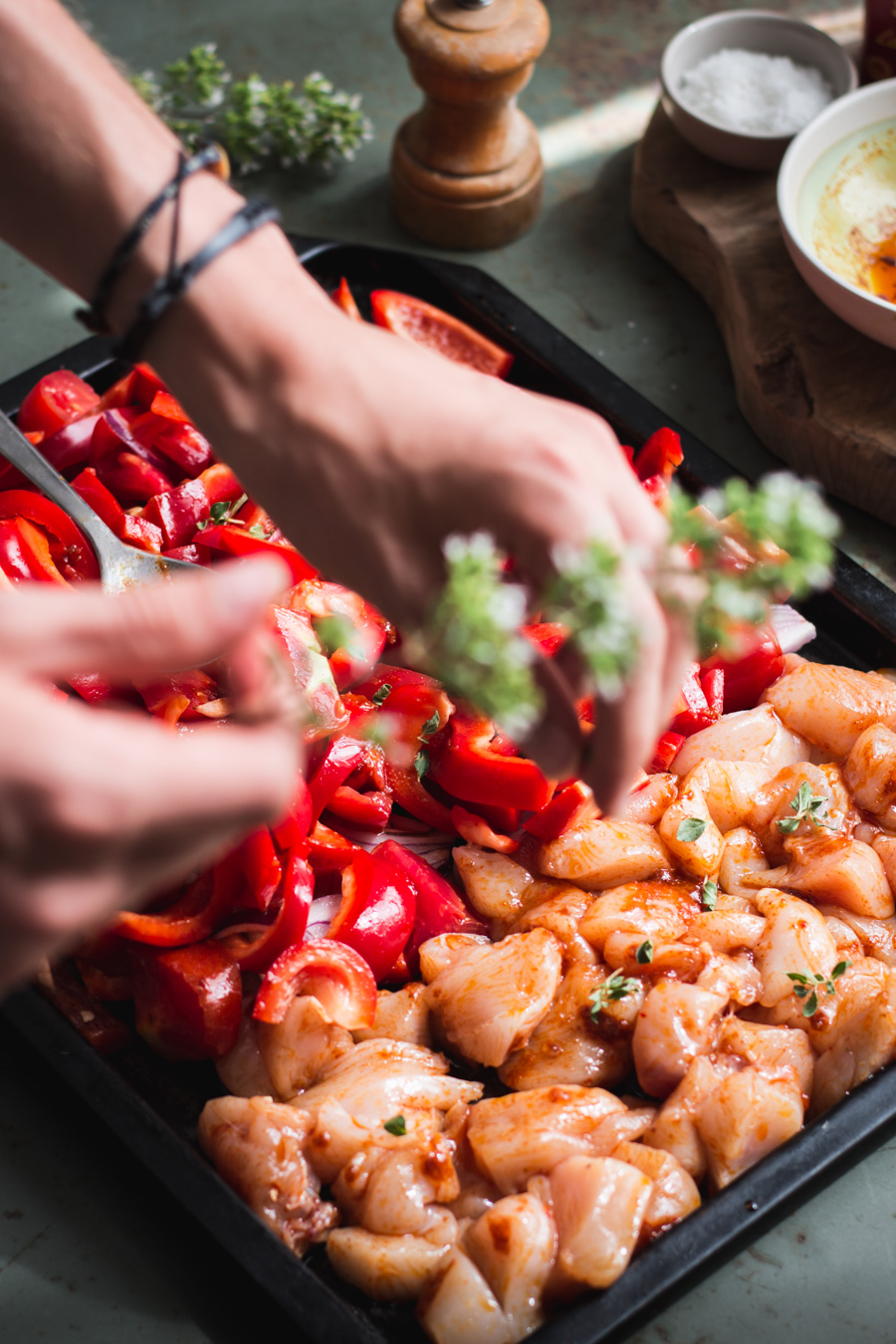 Chic, Chic, Chocolat Fajitas au poulet et légumes (recette facile)