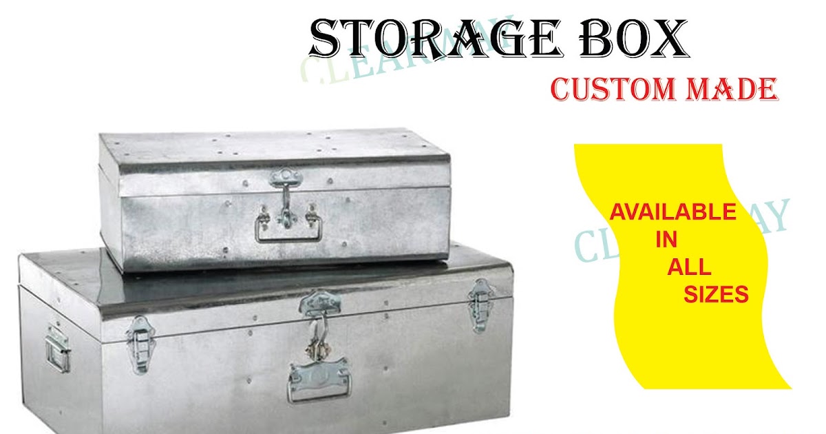 CLEARWAY CUSTOMIZED GALVANIZED METAL STORAGE BOX DEALER IN MUSSAFAH