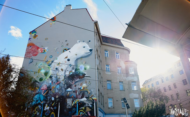 Street Art Collaboration By Collin Van Der Sluijs and Rutger In Vienna, Austria. Organised by Inoperable. 1