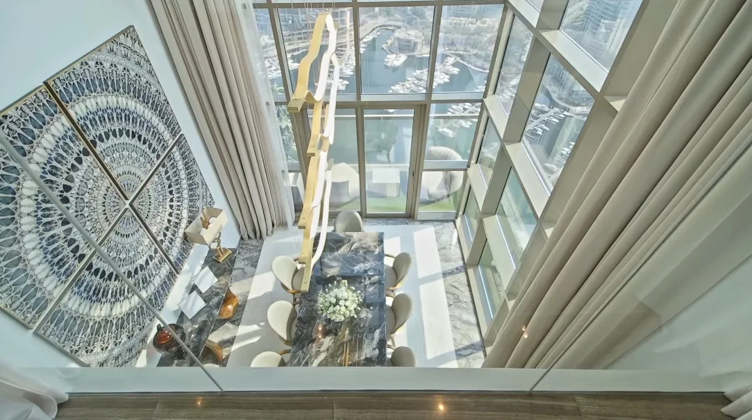 30 Interior Design Photos vs. Waterfront Tower No.9, Dubai Luxury Penthouse Tour