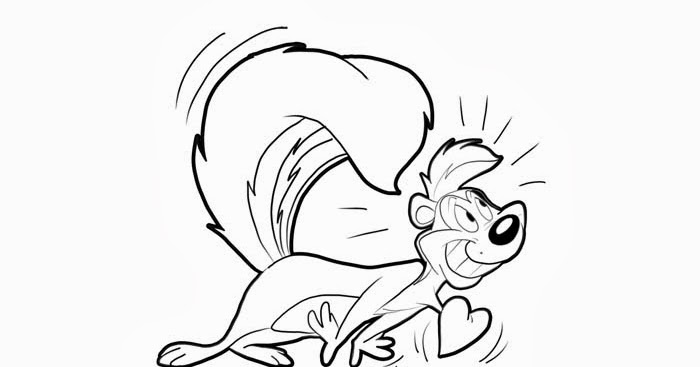 Pepe Le Pew coloring page | Free Coloring Pages and Coloring Books for Kids