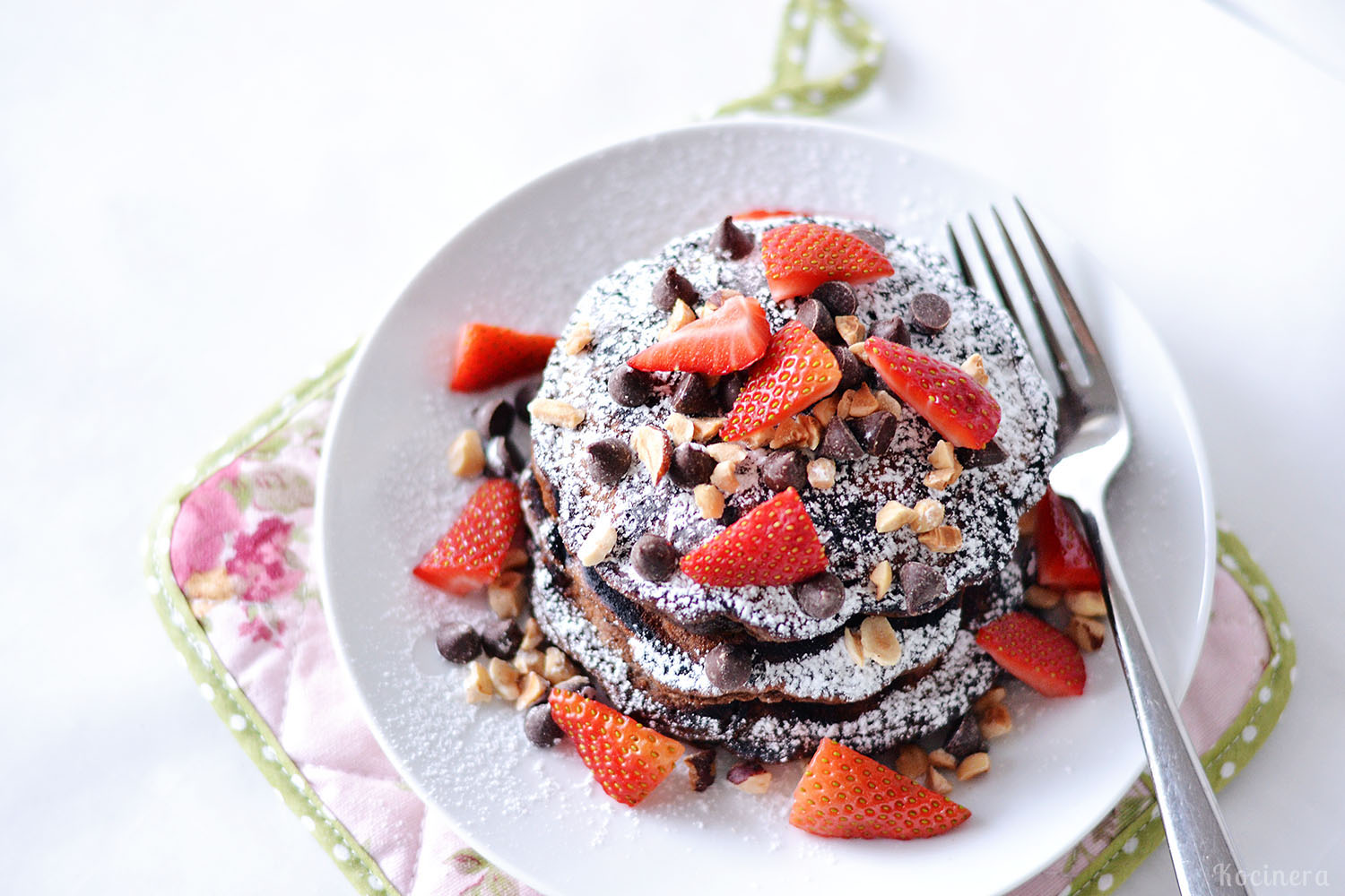 Chocolate Hazelnut Pancakes /// Tortitas de Chocolate y Avellana