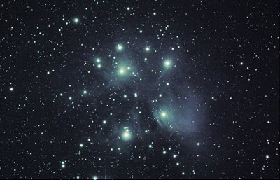 The Pleiades - M45 imaged October 15, 2012