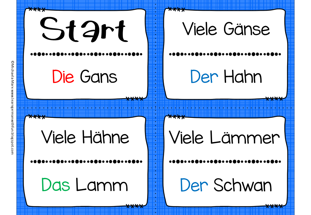 Learn German With Fun Lesespiel Mehrzahl Aus A Wird A