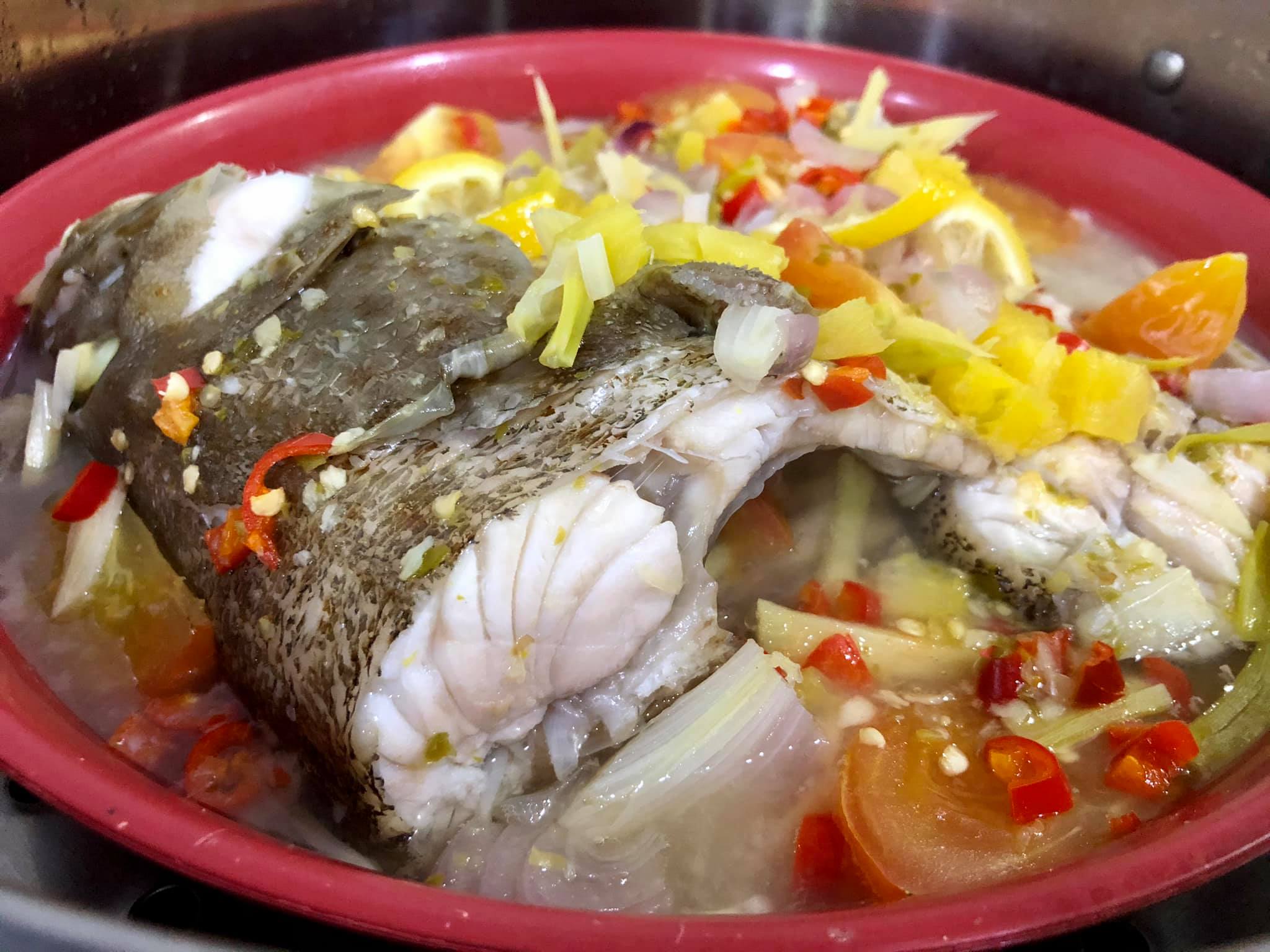 Ikan masak stim lemon