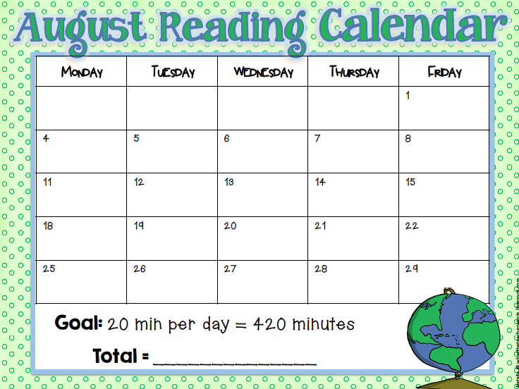 Free Printable Reading Calendar Month Calendar Printa - vrogue.co