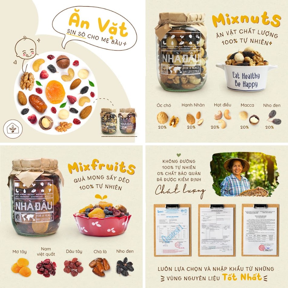 [A36] Mixfruits ăn vặt bữa phụ tốt cho Mẹ Bầu và thai nhi