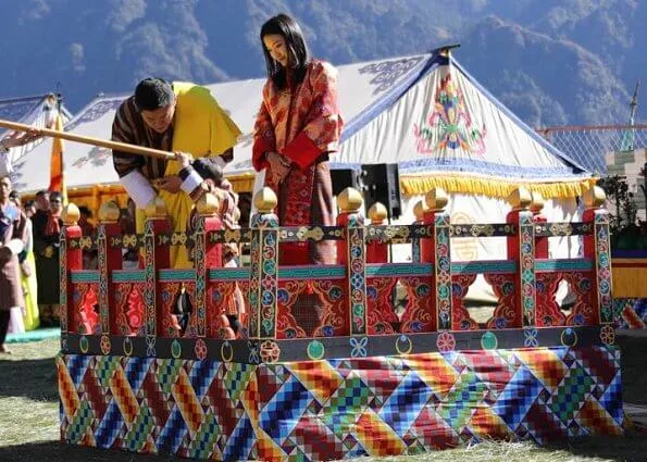 King Jigme Khesar Namgyel Wangchuck, Queen Jetsun Pema and Crown Prince Jigme Namgyal Wangchuck