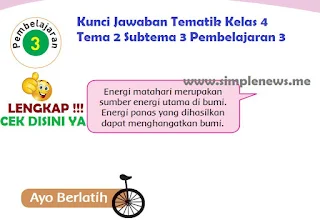 Kunci Jawaban Tematik Kelas 4 Tema 2 Subtema 3 Pembelajaran 3 www.simplenews.me