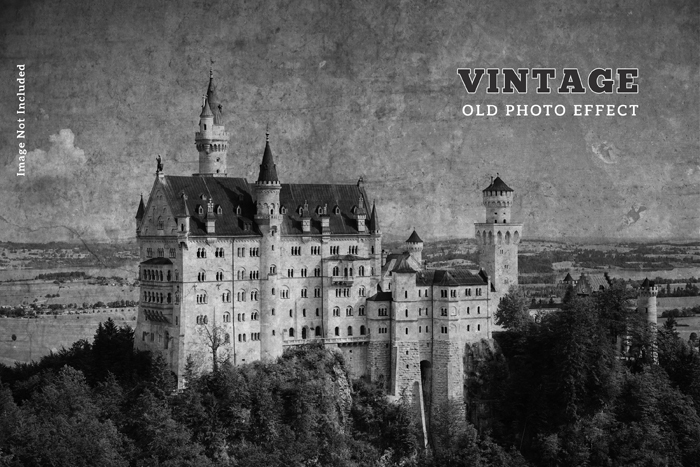 Vintage Old Photo Effect PSD Template Free Download Vintage Old Photo Effect PSD Template