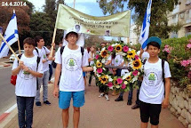 מסע צעדה "איך נפלו גיבורים" לזיכרו של יוסי טלבי בחטיבת הביניים "סביונים" ביהוד-מונסון , 24.4.2014