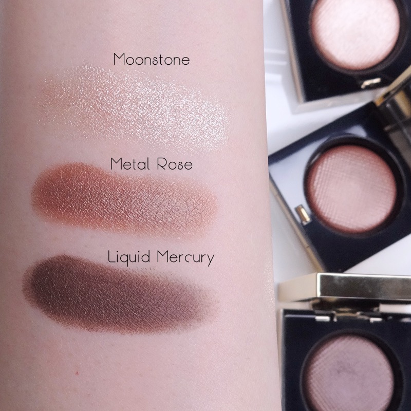 Bobbi Brown Luxe Eyeshadows (Moonstone, Metal Rose, Liquid Mercury