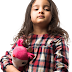 Indian Kid Girl with Toy Transparent Image