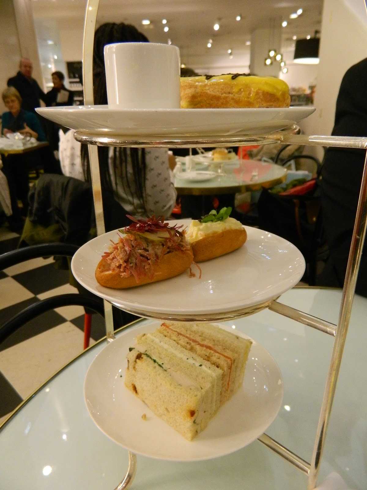 Traveling and Dining Dolly's Cafe at Selfridges Oxford Street London