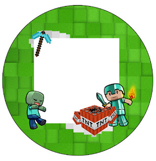 Toppers o Etiquetas de Minecraft para imprimir gratis. Toppers o Etiquetas de Minecraft para imprimir gratis.