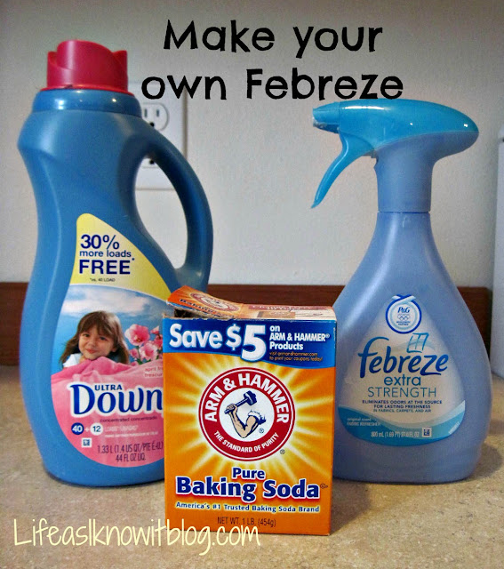 The Colbert Clan How to make your own Febreze!
