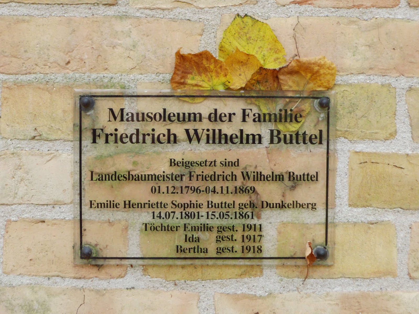 Martin in Broda Zum 150. Todestag von Friedrich Wilhelm Buttel, 1