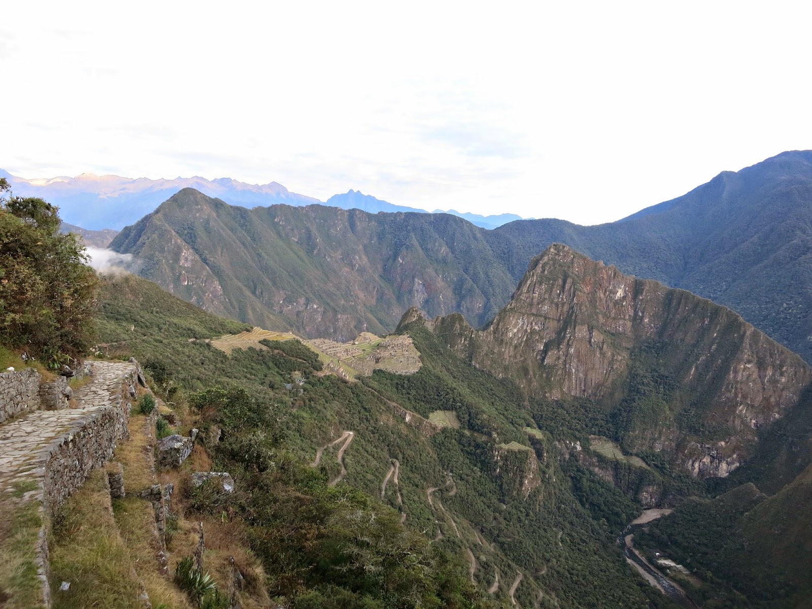 View of Machu Picchu from Inti Punku, Peru July 2014