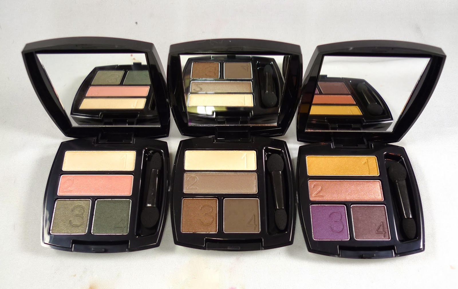 Avon True Color Quad Eyeshadows in Chocolate Sensation, Emerald Cut