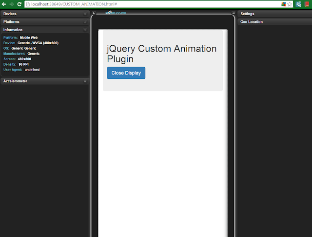 jQuery Plugin to create Custom Animations
