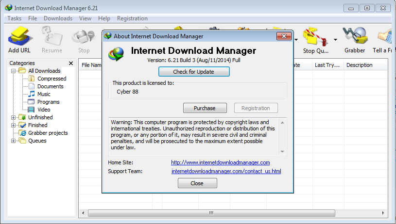 Internet Download Manager (IDM) 6.21 Build 3 Full Patch