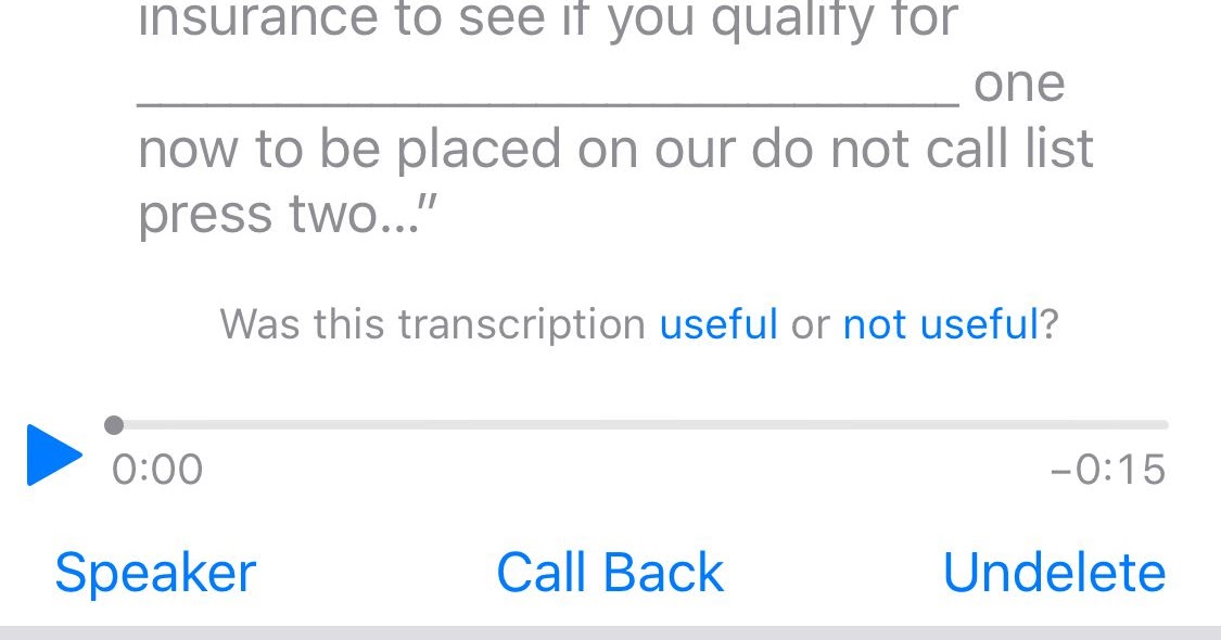 iPhone XS/XR voicemail says it is full but it is not : iOS 12