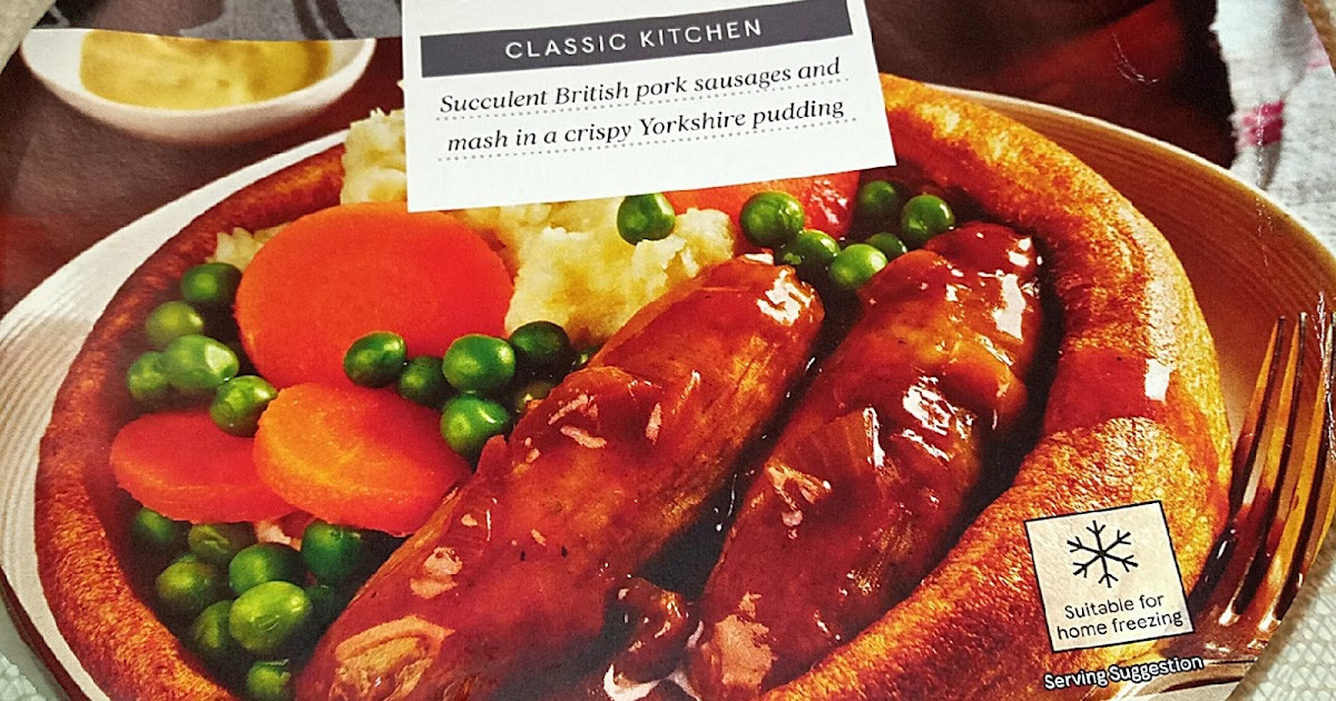 Supersupergirl's Food Reviews Tesco bangers and mash dinner
