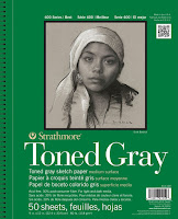 Strathmore gray toned drawing paper pad