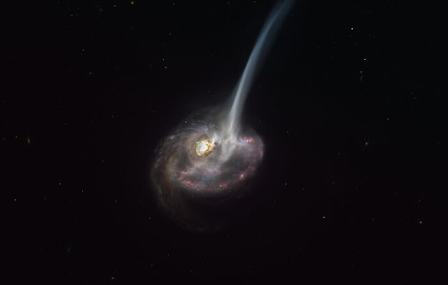 Galactic Death Rattle: Far Away Galaxy Begins Dying Due to Collision