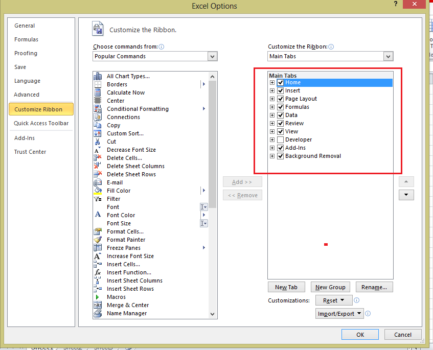 Knowledge Maker Customize the Ribbon in Excel 2010 Part 04 ( Reset