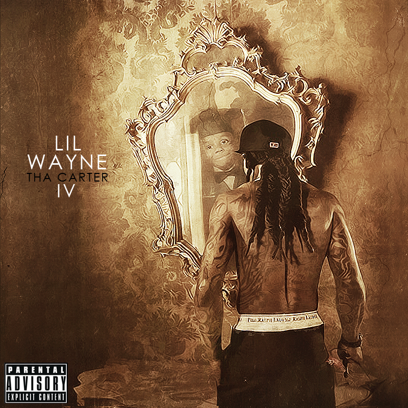 Inspired by art from tha carter iii, the cover features lil wayne's ki...