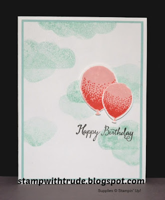 Birthday Celebration, Balloon Bouquet punch, Stampin Up, Stamp with Trude, birthday card