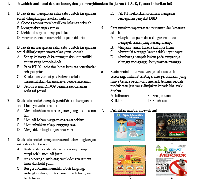 Soal Semester Tema 3 Kelas 5 Sd Mi Antapedia Com