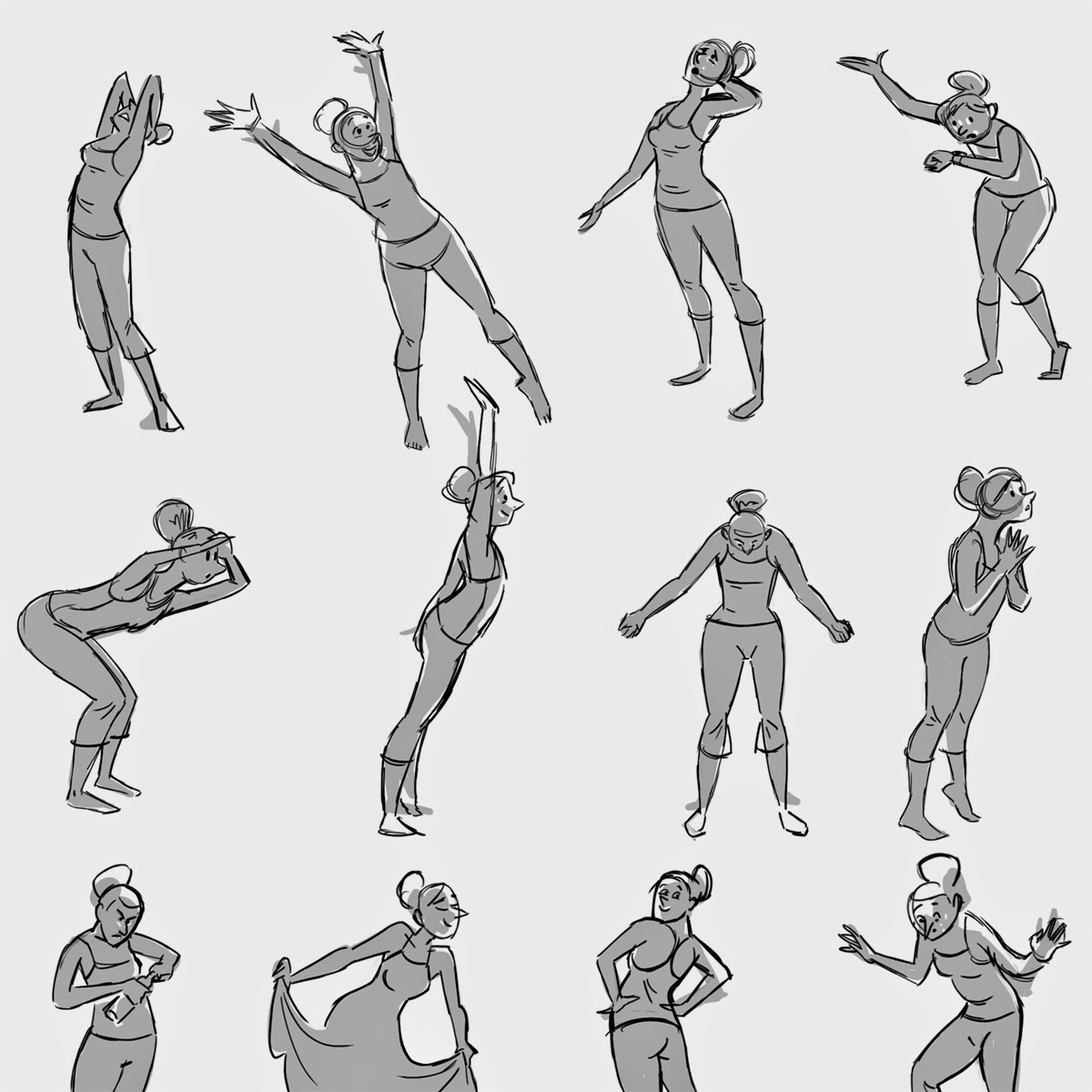 Learning drawing principles: poses