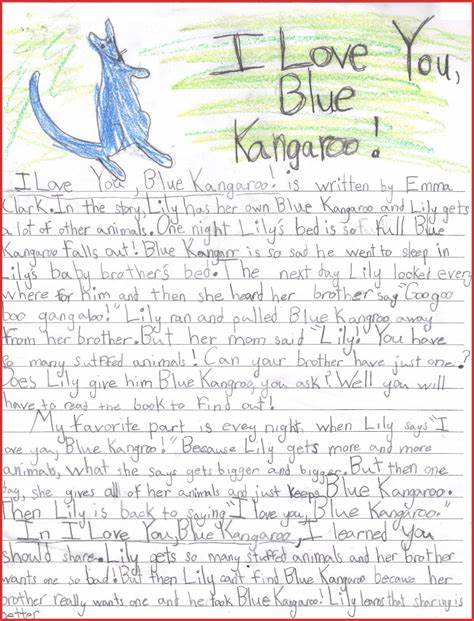 example of book report 4th grade